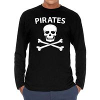 Pirates long sleeve t-shirt zwart voor heren - thumbnail