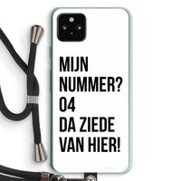 Da ziede van hier: Pixel 5a 5G Transparant Hoesje met koord