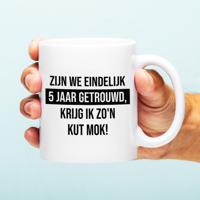 Mok Zijn we eindelijk zoveel jaar getrouwd - 5 jaar
