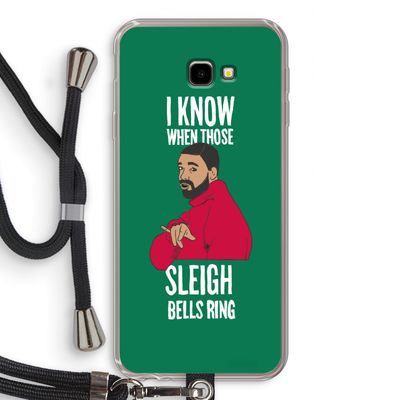Sleigh Bells Ring: Samsung Galaxy J4 Plus Transparant Hoesje met koord