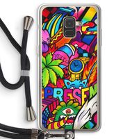 Represent: Samsung Galaxy A8 (2018) Transparant Hoesje met koord