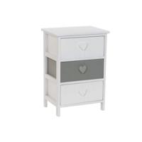 Ladenkast Home ESPRIT Wit Grijs 40 x 29 x 58 cm