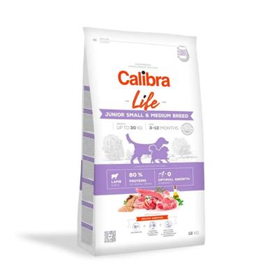 CALIBRA Life Junior Small&Medium breed Lamb - droog hondenvoer - 12kg