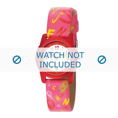 Esprit horlogeband ES000FA4-40RZ / 000FA4032 Leder Roze