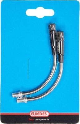 Elvedes Verstelbare v-brake bochtjes 90° rvs (2 stuks)