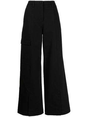 Goen.J pantalon cargo à coupe ample - Noir