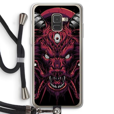 Hell Hound and Serpents: Samsung Galaxy A8 (2018) Transparant Hoesje met koord