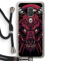 Hell Hound and Serpents: Samsung Galaxy A8 (2018) Transparant Hoesje met koord