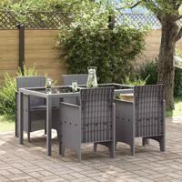 Tuinstoel 4 pcs Lichtgrijs 53 x 49 x 85 cm PP
