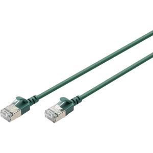 Digitus DK-1632-A-015S-G RJ45 Netwerkkabel, patchkabel CAT 6A F/FTP 1.5 m Groen Kleurcodering, Afgeschermd, Meerdradig, Met anti-kniktule 1 stuk(s)