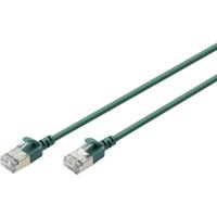 Digitus DK-1632-A-015S-G RJ45 Netwerkkabel, patchkabel CAT 6A F/FTP 1.5 m Groen Kleurcodering, Afgeschermd, Meerdradig, Met anti-kniktule 1 stuk(s)