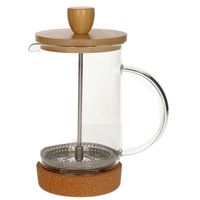 Cafetiere French Press koffiezetter bamboe 350 ml