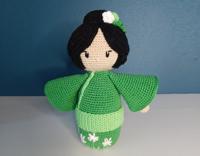 Crochet Kit byClaire Kokeshi Midori - Green (English Pattern)
