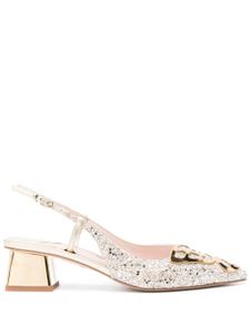 Sophia Webster Butterfly 50mm slingback pumps - Or