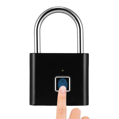 RVS automatische intelligente vingerafdruk hangslot elektronische vergrendeling 40 fingerprint Edition (zwart)