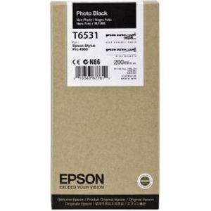 Epson inktpatroon photo zwart T 653 200 ml T 6531