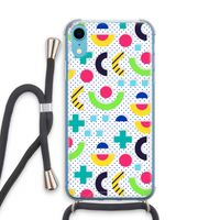 8-bit N°1: iPhone XR Transparant Hoesje met koord