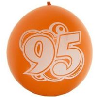 8x stuks verjaardag ballonnen 95 jaar thema