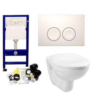 Geberit UP100 Toiletset Compleet | Inbouwreservoir | BWS Basic Smart | Set01 met drukplaat