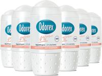 Odorex Odorex Deo Roll-on - 0% Parfum 50 ml. 6 x Voordeelpak Odorex Odorex Deo Roll-on - 0% Parfum 50 ml. 6 x Voordeelpak