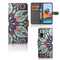 Xiaomi Redmi Note 10 Pro Hoesje Purple Flower - thumbnail