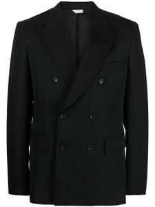 Comme des Garçons Homme Plus blazer en laine à boutonnière croisée - Noir