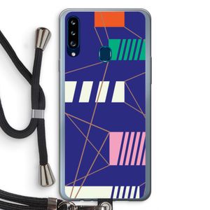 Gestalte 5: Samsung Galaxy A20s Transparant Hoesje met koord