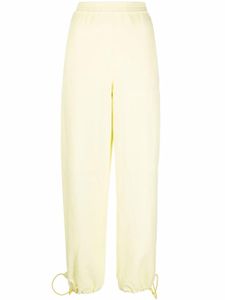 Stella McCartney pantalon de jogging à lien de resserrage - Jaune