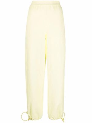 Stella McCartney pantalon de jogging à lien de resserrage - Jaune