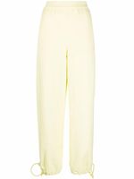 Stella McCartney pantalon de jogging à lien de resserrage - Jaune