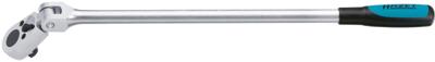 HAZET Omschakelratel · lang · met scharnier 916GL · 1/2 inch (12,5 mm) vierkant massief · Lengte: 511 mm