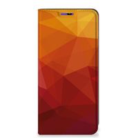 Stand Case voor Samsung Galaxy A22 4G | M22 Polygon Red - thumbnail