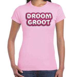 Song T-shirt voor festival - droom groot - Europa - licht roze - dames - Joost - supporter/fan shirt