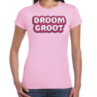 Song T-shirt voor festival - droom groot - Europa - licht roze - dames - Joost - supporter/fan shirt