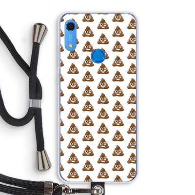 Poop emoji: Huawei Y6s Transparant Hoesje met koord