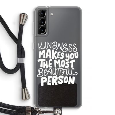 The prettiest: Samsung Galaxy S21 Plus Transparant Hoesje met koord