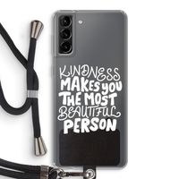 The prettiest: Samsung Galaxy S21 Plus Transparant Hoesje met koord