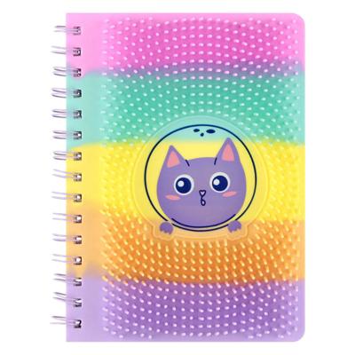 Siliconen Notitieboek met Stekeltjes en Katje, A5