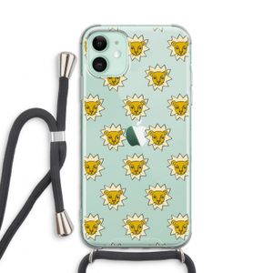 Leeuwenkoppen: iPhone 11 Transparant Hoesje met koord
