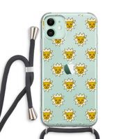 Leeuwenkoppen: iPhone 11 Transparant Hoesje met koord