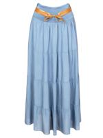 Rok Maxi Jeansblauw