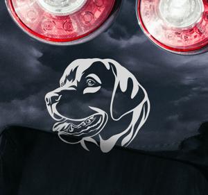 Rottweiler hond autosticker