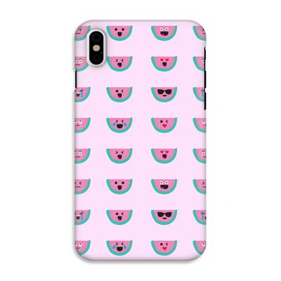 Smiley watermeloenprint: iPhone XS Tough Case