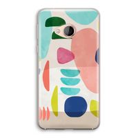 Bold Rounded Shapes: HTC U Play Transparant Hoesje