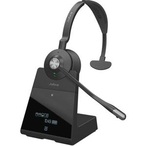 Jabra Engage 75 Mono On Ear headset Telefoon Bluetooth, DECT Mono Zwart Noise Cancelling Microfoon uitschakelbaar (mute)