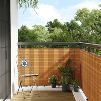 VidaXL Balkonscherm 300x80 cm poly rattan lichtbruin VidaXL Balkonscherm 300x80 cm poly rattan lichtbruin