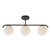 Nordlux Plafondlamp Grant 3 lichts L 70 cm zwart