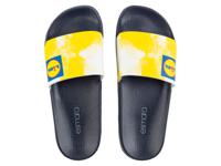 esmara Dames badslippers  (37, Geel/wit) - thumbnail