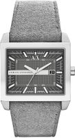 Horlogeband Armani Exchange AX2212 Leder Grijs 32mm