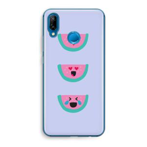 Smiley watermeloen: Huawei P20 Lite Transparant Hoesje